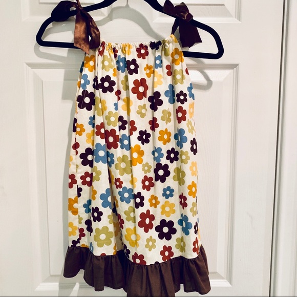 [2 for $20] Floral Ribbon Tied Dress: Size Girls 8 - Picture 2 of 3